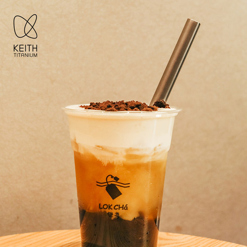 铠斯钛吸管纯钛健康喝奶茶喝粥
