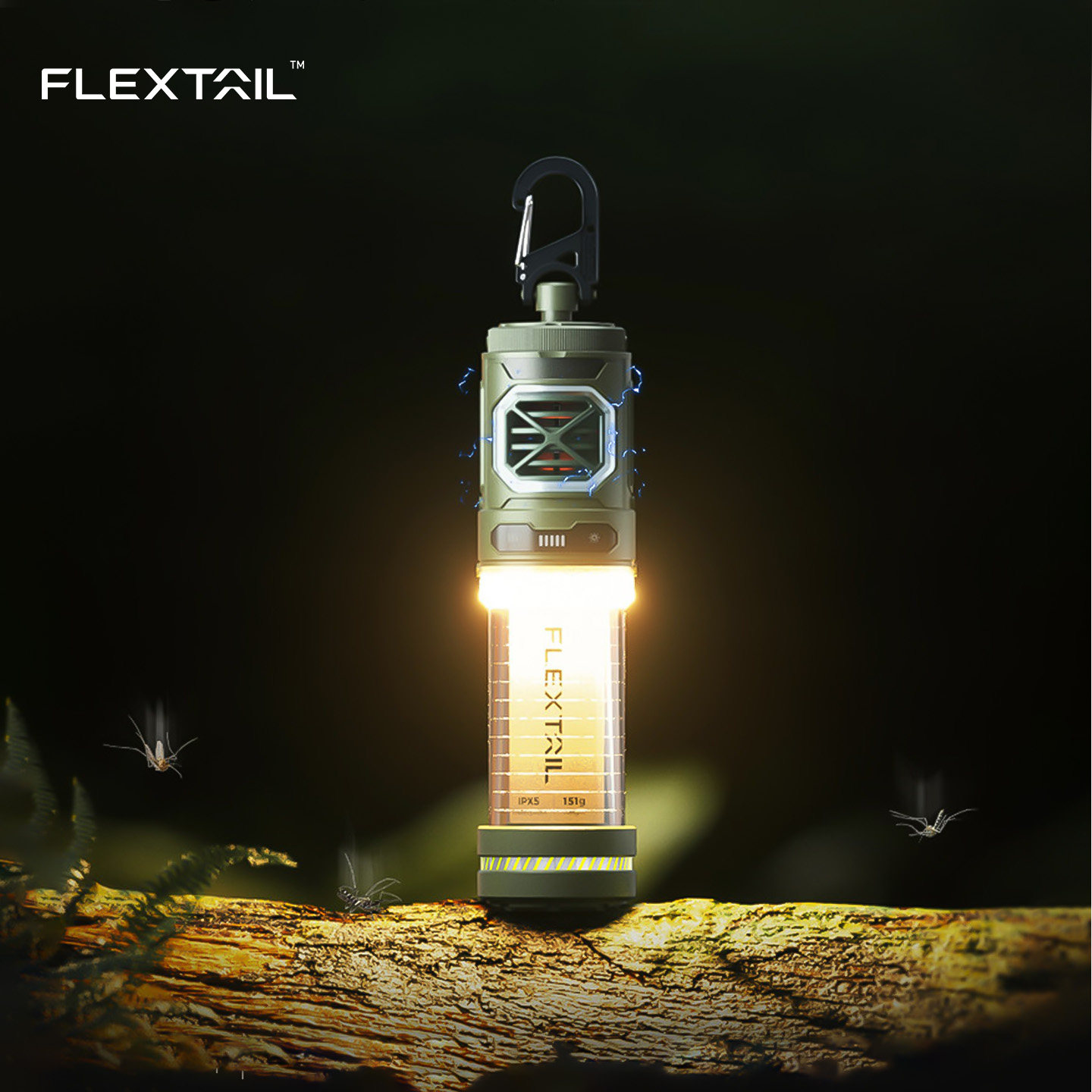 FLEXTAIL鱼尾户外驱蚊神器徒步露营灯防蚊用品钓鱼便携式电蚊香器