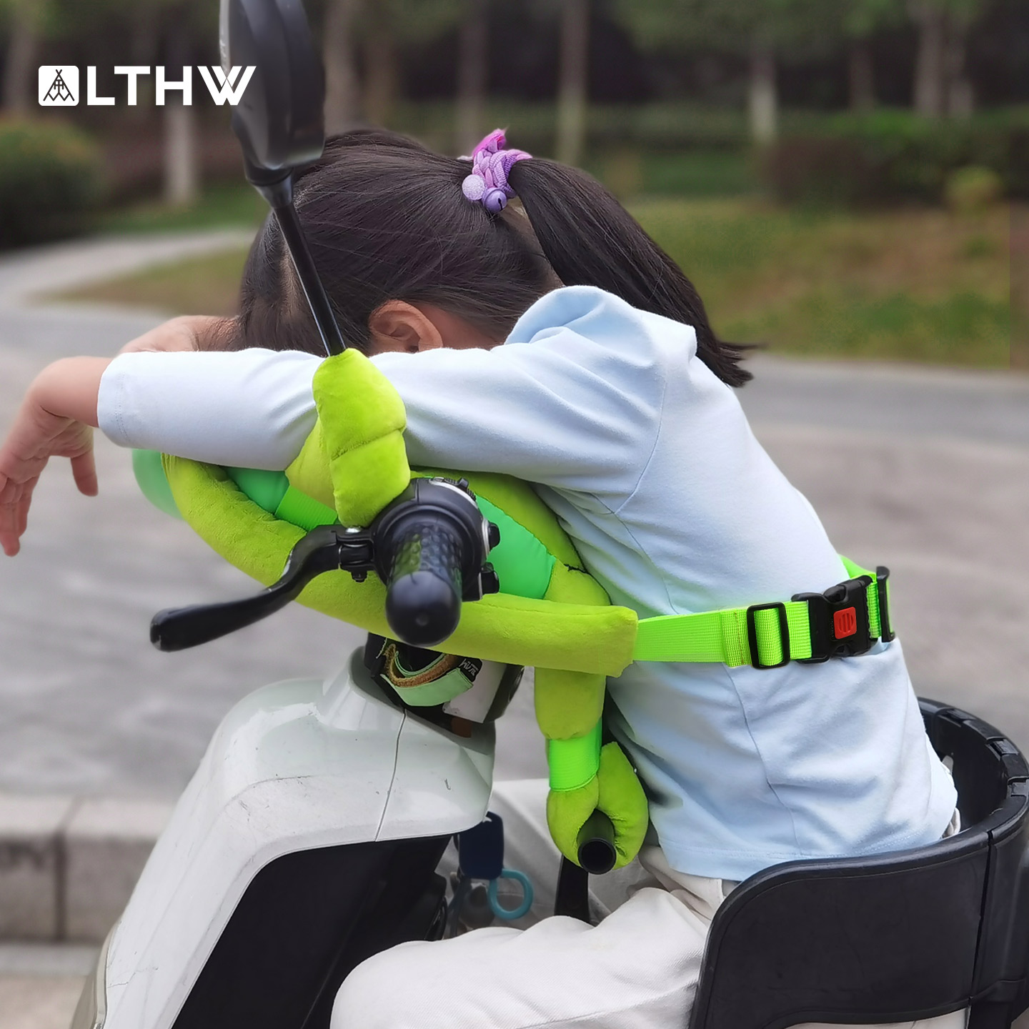 旅腾骑车遛娃舒适圈防撞垫减震防摔趴睡透气电动自行摩托车wujie