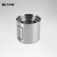 nồi nấu ăn cắm trại LTHW Lvteng gấp ngoài trời cốc nước trà cắm trại uống cốc cốc cà phê thép không gỉ 304 dung cu nau an bộ dụng cụ nấu ăn joseph