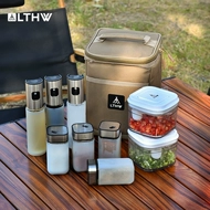 dung cu nau an LTHW Lvteng di động ngoài trời Bộ chai đựng gia vị cắm trại dã ngoại nướng gia vị chai nước tương giấm chia chai cói dụng cụ nấu nướng gồm những loại dụng cụ nào bộ dụng cụ nấu ăn
