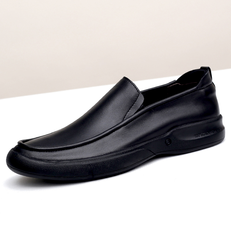 头层牛皮大码小码中老年爸爸皮鞋