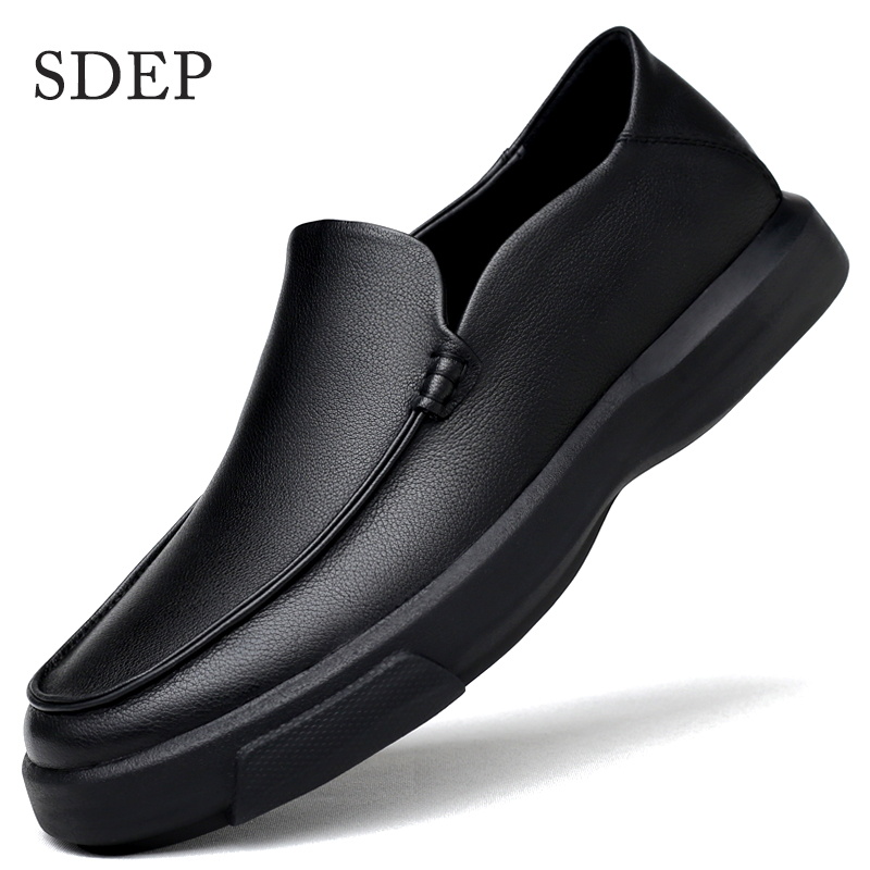 男士秋冬季加绒保暖商务休闲皮鞋