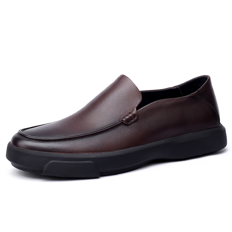 商务休闲 头层牛皮 舒适套脚