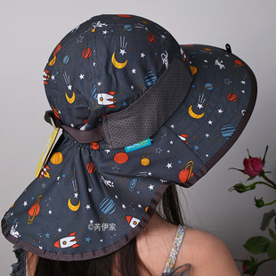 美国Sunday Afternoons儿童防晒太阳帽 婴儿宝宝沙滩遮阳帽大帽檐
