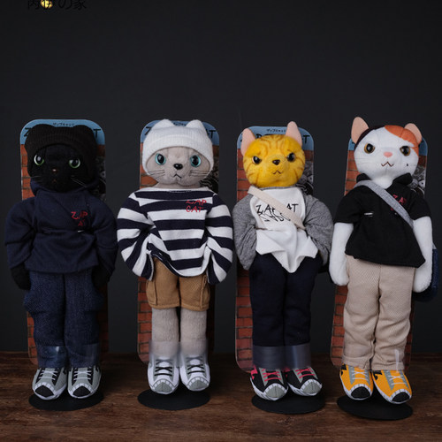 正品日本ZAPCAT十年老店猫咪公仔