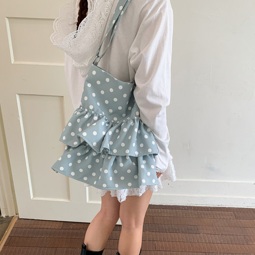 甜美少女单肩包大容量托特包森系