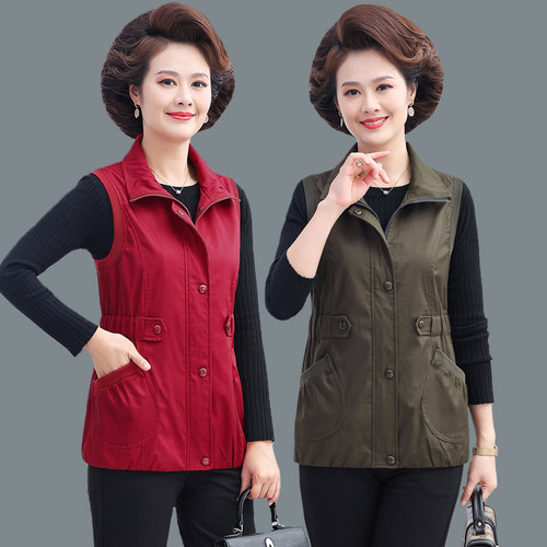 常规口袋中老中老年人春秋马甲