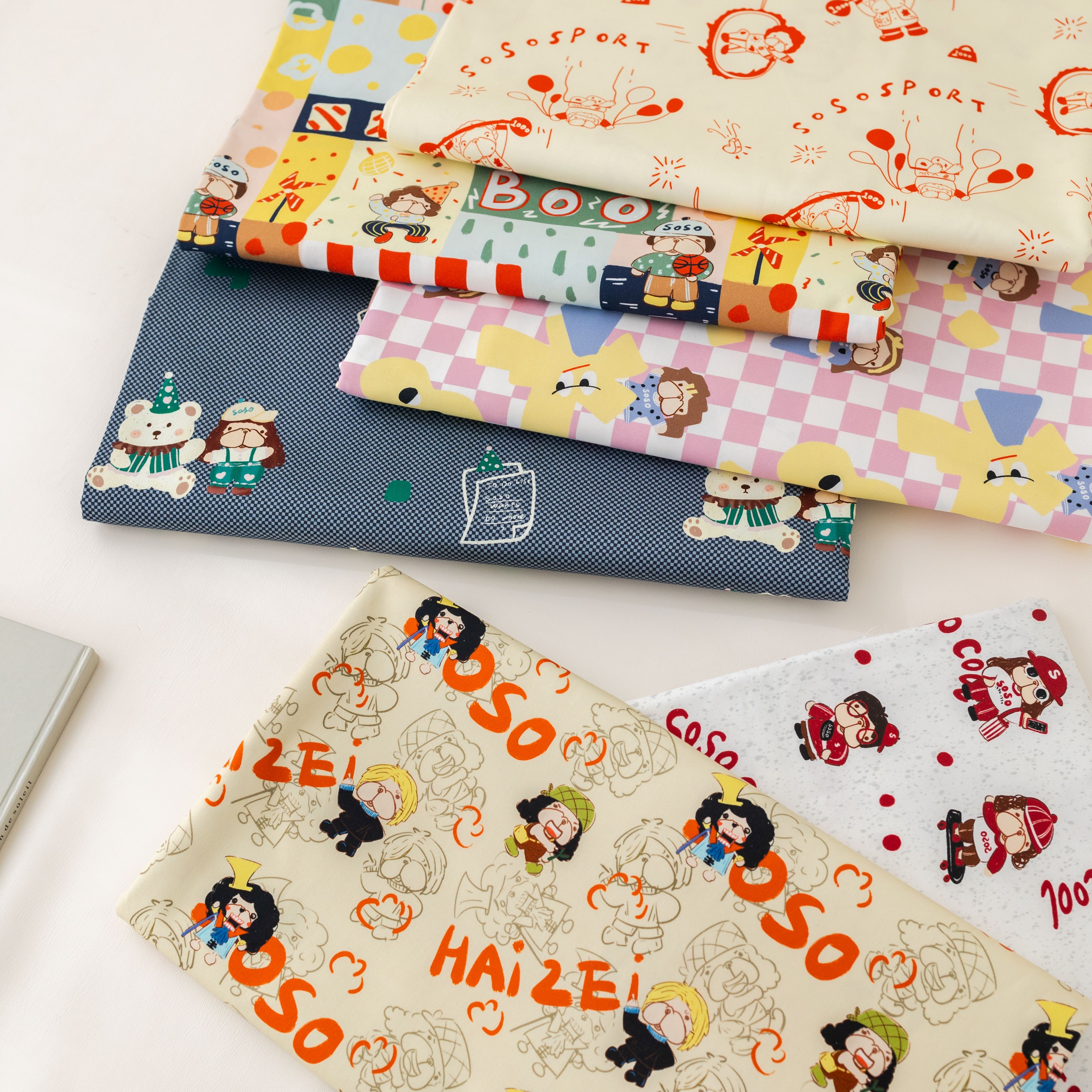 BooBoo布布1.5米60支薄纱卡斜纹无弹力柔软衬衫连衣裙卡通面料