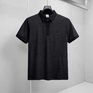 2026翻领短袖男丝光棉小邹棉POLO杉针织领袖子提花8862/p53，男装T恤，电商D222