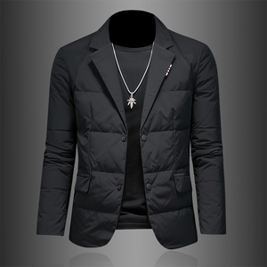 2021男装西装羽绒服90白鸭绒外套羽绒服2216p270控价355,男装羽绒服,电商D222