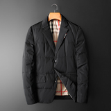 森林猎人冬季男装西装羽绒服90%白鸭绒外套外穿2216p270，男装羽绒服，电商D222