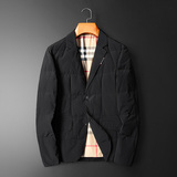 森林猎人冬季男装西装羽绒服90%白鸭绒外套外穿2216p270，男装羽绒服，电商D222