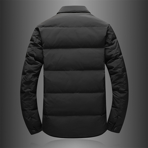 新款2025羽绒服男装厚款冬装羽绒外套衬衫领潮流66731p265