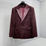 2026春秋季小西装拼皮料男韩版四季便西装潮流23695p180，男装西服，电商D222