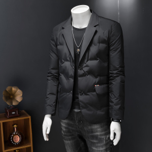 2026新款西装男装90%白鸭绒羽绒服冬装外套5618p245图片