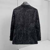 2026新款春秋季小西装拼皮料男韩版四季便西装潮流26708p185，男装西服，电商D222