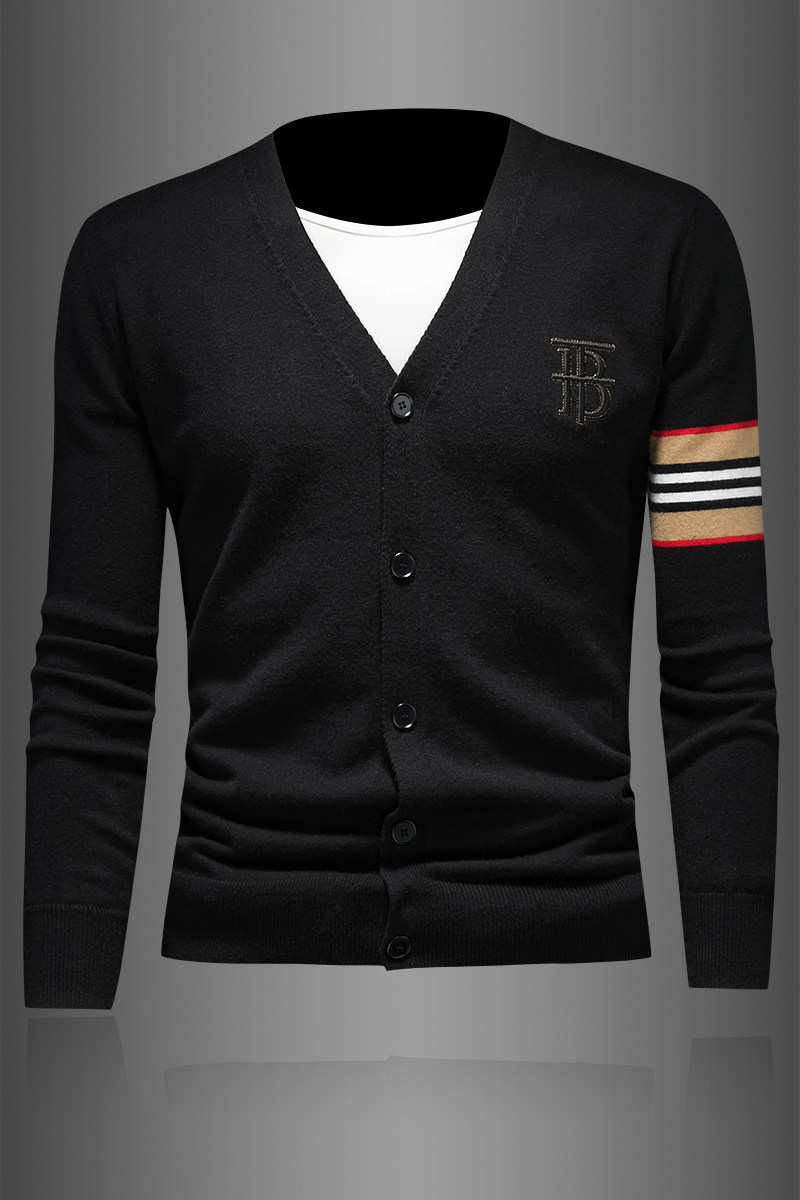 春秋2024羊毛开衫男V领针织衫毛衣外套潮时尚0137p155,男装针织衫/毛衣,电商D222