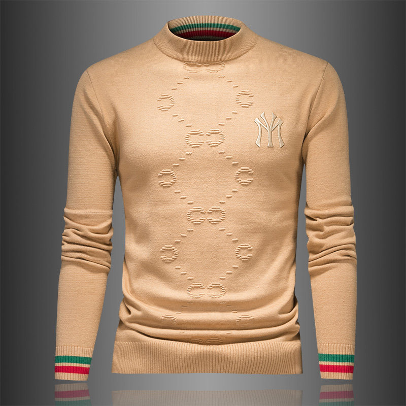森林猎人冬装毛衣男士羊毛衫加厚圆领针织衫毛线衣3758p135图片