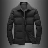 新款2025羽绒服男装厚款冬装羽绒外套衬衫领潮流66731p265，男装羽绒服，电商D222