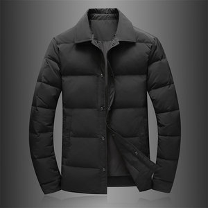 新款2025羽绒服男装厚款冬装羽绒外套衬衫领潮流66731p265,男装羽绒服,电商D222
