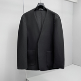 2026春秋季潮流宽松无领马吉拉小西男装欧版西装8863p190，男装西服，电商D222