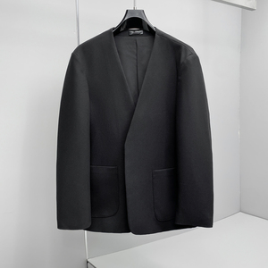 2026春秋季潮流宽松无领马吉拉小西男装欧版西装8863p190，男装西服，电商D222