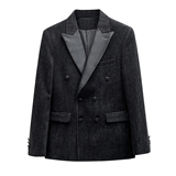 2026春秋季小西装拼皮料男韩版四季便西装潮流23695p180，男装西服，电商D222