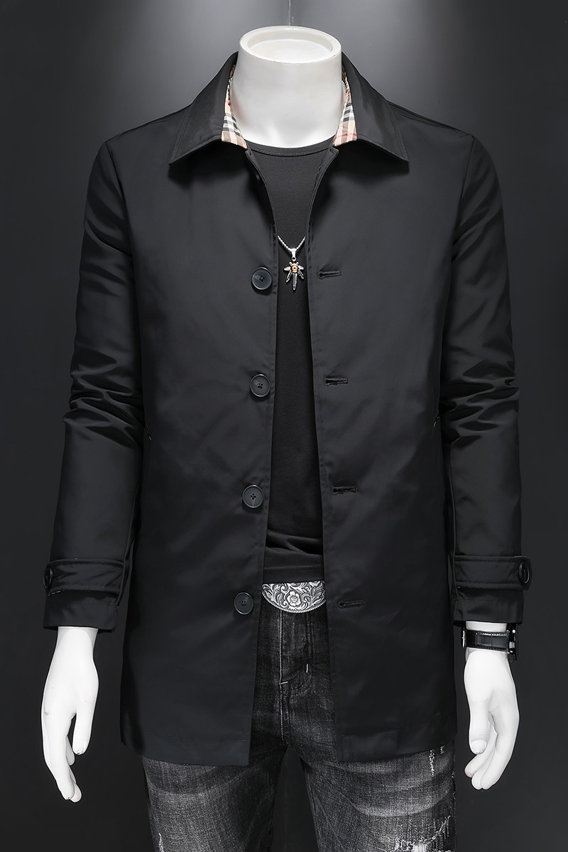 冬款2025中长款羽绒服新款男士90%白鸭绒外套翻领1101p265,男装羽绒服,电商D222