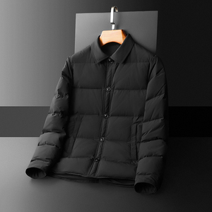新款2025羽绒服男装厚款冬装羽绒外套衬衫领潮流66731p265图片