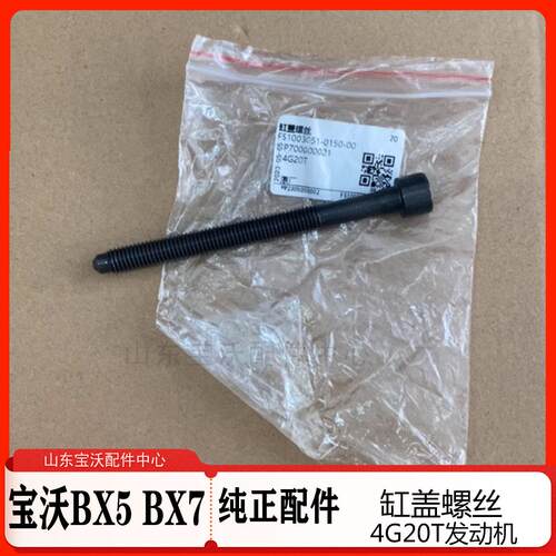 宝沃Bx5Bx7-2.0T北汽BJ40 4G20福田拓路者萨瓦纳图雅诺缸盖螺丝