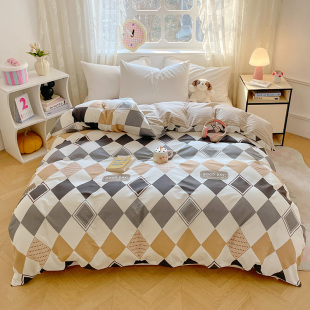 埃迪蒙托纯棉印花被套单件全棉200×230被罩学生1.8m双人单品被套