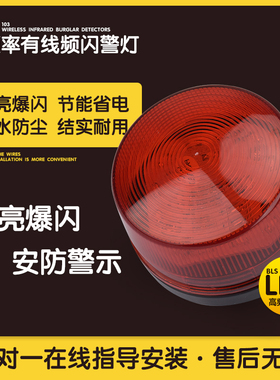 DC12V24V小闪灯LED闪灯红色报警灯警报灯爆闪警示灯报警主机闪灯