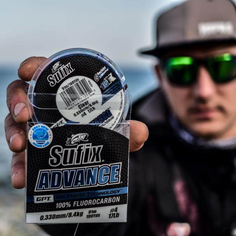 sufix梭飞士20款ADVANCE FC先锋氟碳素线91米路亚前导线原装进口