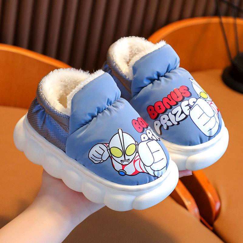 羽绒布儿童秋冬季居家包跟棉鞋