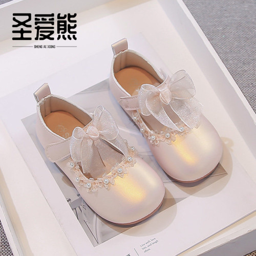 2026春秋新款洋气女童公主小皮鞋