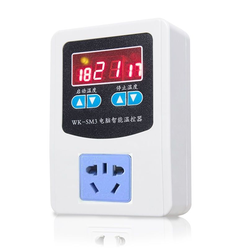 数码精确恒温三显智能可调温度全自动爬虫养殖220v发酵温控插座器