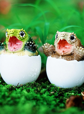 爬宠系列不倒翁鳄龟限定周边可爱手办模型潮玩摆件不捣蛋模玩模了