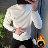 休闲刺绣德绒保暖卫衣男潮牌半高领长袖 欧洲站2025新款 秋冬季 上衣