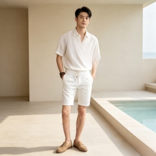 短裤修身款夏天小码痞帅男裤子潮流紧身运动休闲精神小伙五分短裤