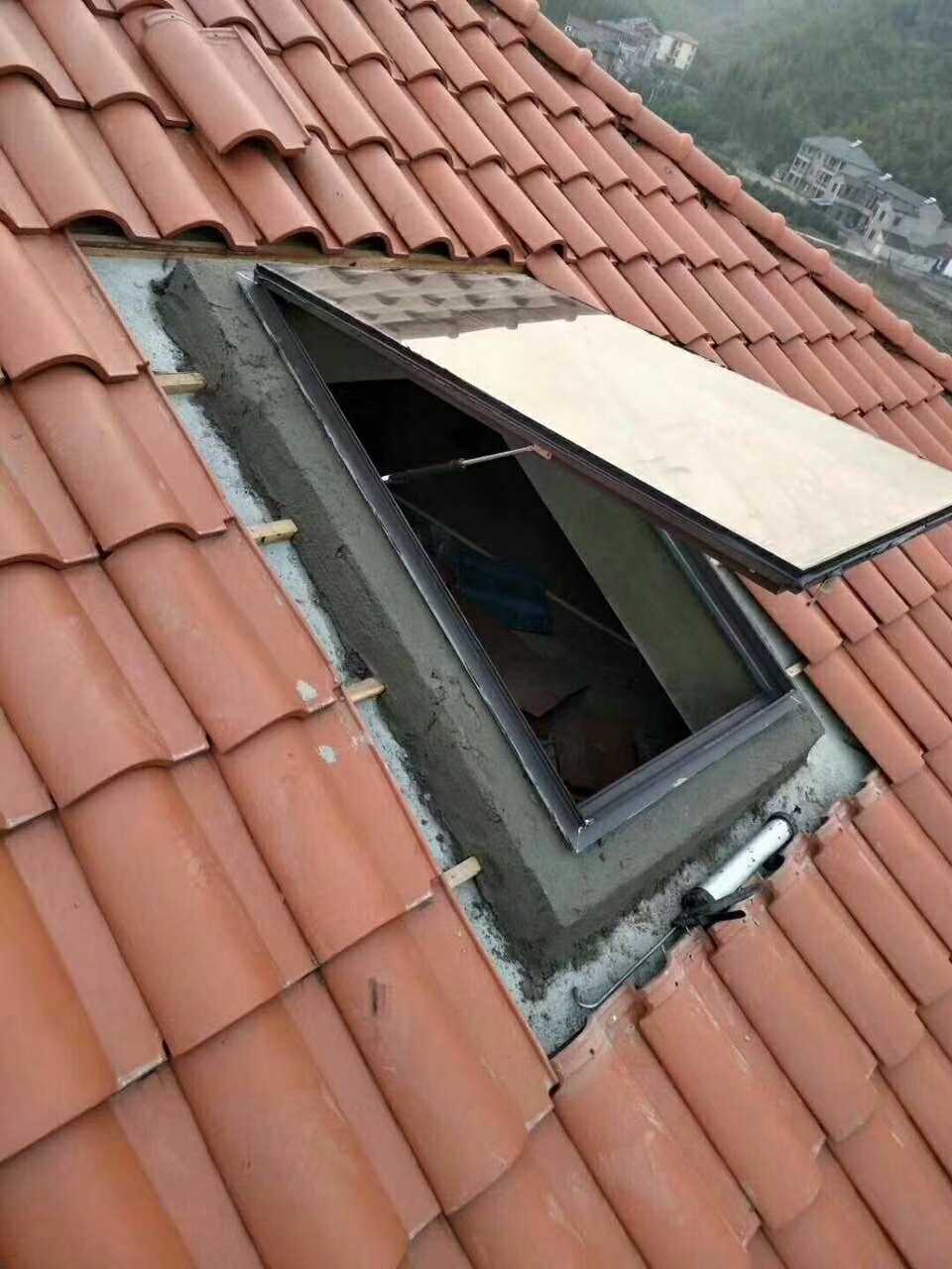 铝合金天窗阁楼天窗斜屋面斜顶天窗楼顶天窗阳光房电动遥控天窗