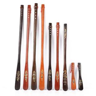 红木鞋拔子长柄家用实木提鞋器加长孕妇穿鞋神器鞋拨子鞋抽拔鞋器