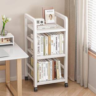 移动小推车书架分层置物架子家用客厅房间书本玩具零食收纳储物柜