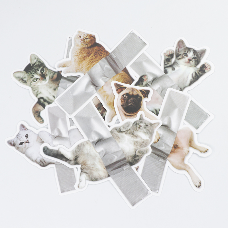 猫咪狗狗宠物可爱恶搞贴纸1张