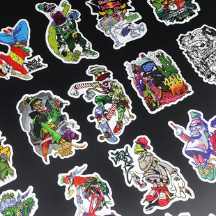 细菌x贴纸盒合作款涂鸦卡通贴纸20张