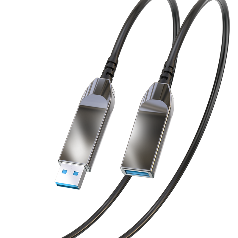 eKL 光纤USB3.0延长线 公对母 鼠标键盘体感摄像头视频会议连接线