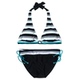 外贸泳装 比基尼欧洲品牌OP条纹撞色游泳衣夏性感出游度假泡汤拍片