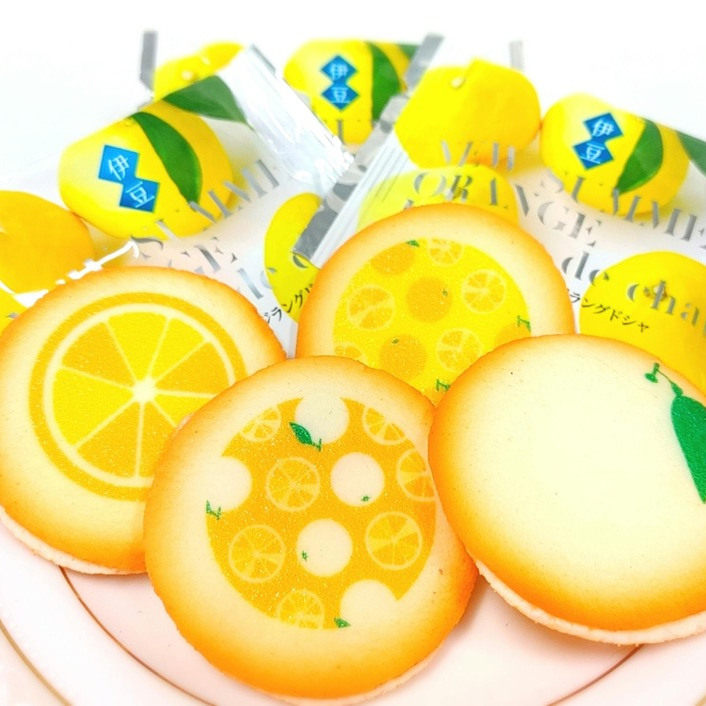 日本伊豆新夏橙夹心饼干