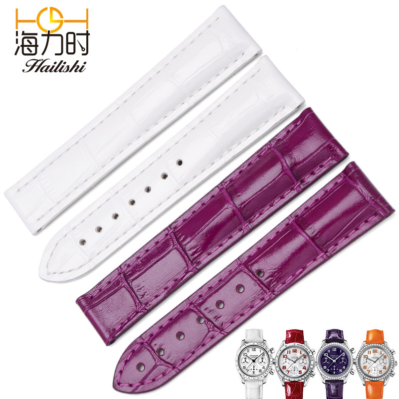 Sea force apply Omega Watch strap genuine leather watch chain Omega Butterflies fly a hippocampus Speedmaster Butterflies fly Leather strap 18in the Wristwatch , Fitting  category - from Buy2taobao.com to provide professional Taobao agent buy service