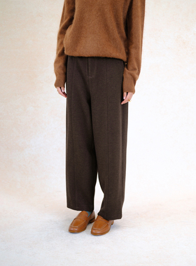 自然而蓝丨今年冬no1厚实显瘦的裤子  莱赛尔羊毛混纺  原创自制